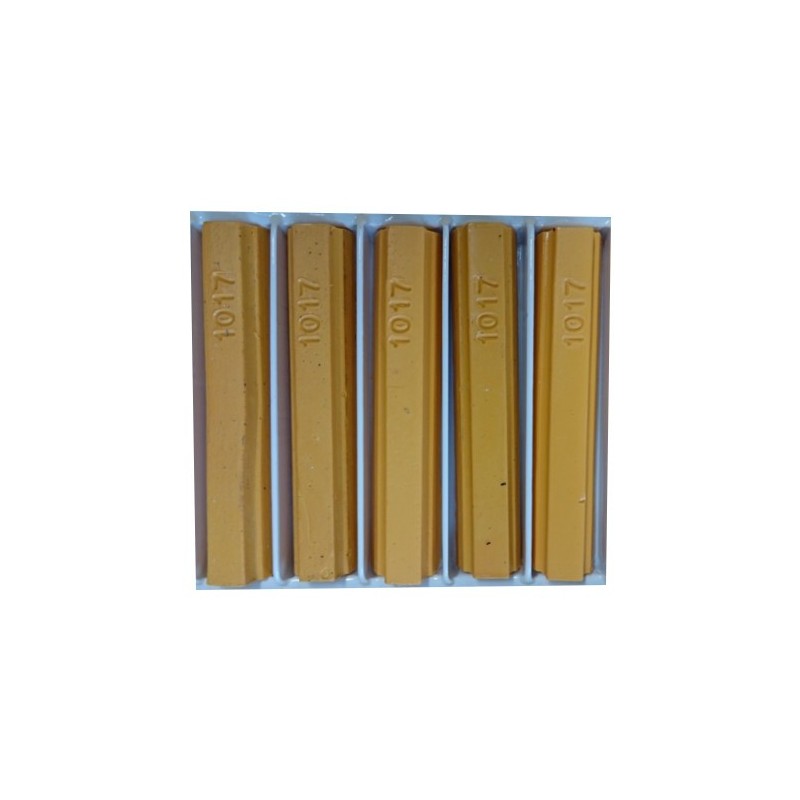 5 bâtons de cire malléable 8 cm jaune safran RAL 1017