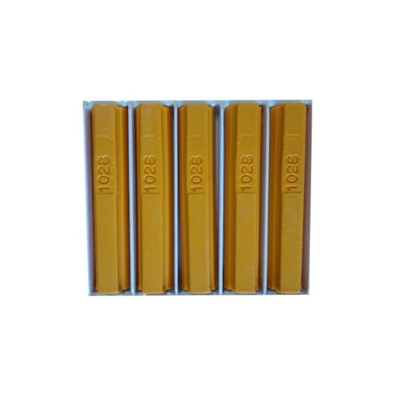 5 bâtons de cire malléable 8 cm jaune RAL 1028 Konig