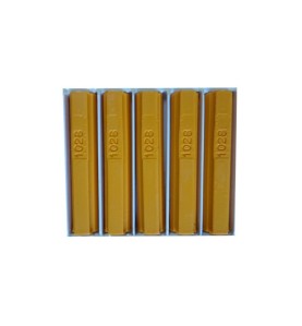 5 bâtons de cire malléable 8 cm jaune RAL 1028 Konig