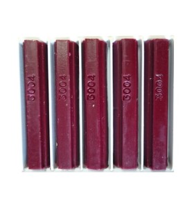 5 bâtons de cire malléable 8 cm rouge pourpre RAL 3004 Konig