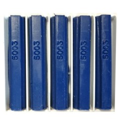 5 bâtons de cire malléable 8 cm bleu saphir RAL 5003 Konig