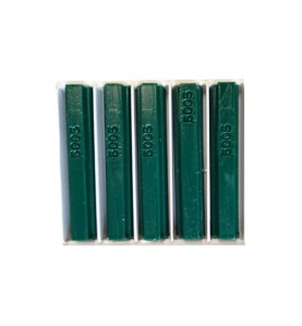 5 bâtons de cire malléable 8 cm vert mousse RAL 6005 Konig