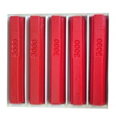 5 bâtons de cire malléable 8 cm rouge RAL 3000 Konig