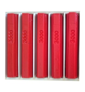 5 bâtons de cire malléable 8 cm rouge RAL 3000 Konig