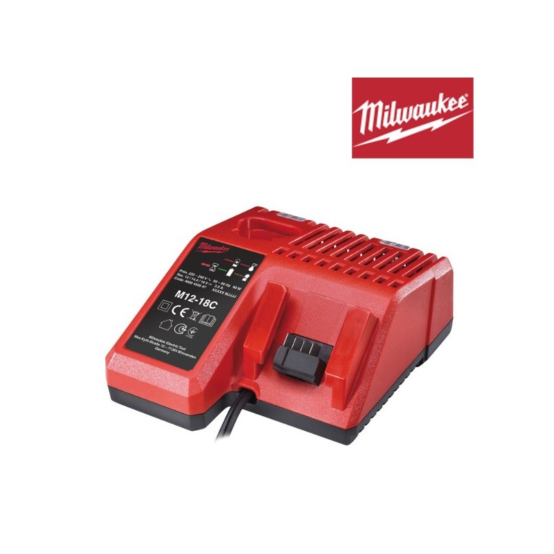 Chargeur Milwaukee M12-18C pour 18V 14V 12V Chargeur Milwaukee M12-18C pour 18V 14V 12V