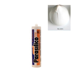 Mastic silicone RAL 9016 blanc Parasilico Alcoxy blanc perlé