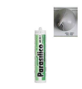 Mastic silicone RAL 7004 gris Parasilico AM 85-1