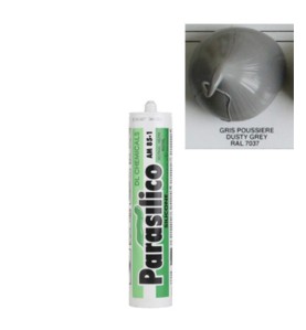 Mastic silicone RAL 7037 gris poussière Parasilico AM 85-1