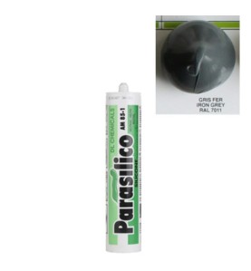 Mastic silicone RAL 7011 gris fer iron grey Parasilico AM 85-1