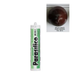 Mastic silicone RAL 8016 brun foncé Parasilico AM 85-1