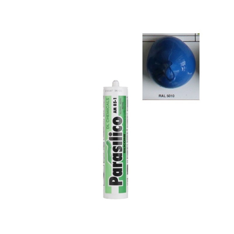 Mastic silicone RAL 5010 bleu Parasilico AM 85-1