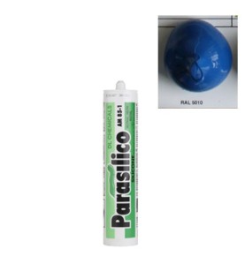 Mastic silicone RAL 5010 bleu Parasilico AM 85-1