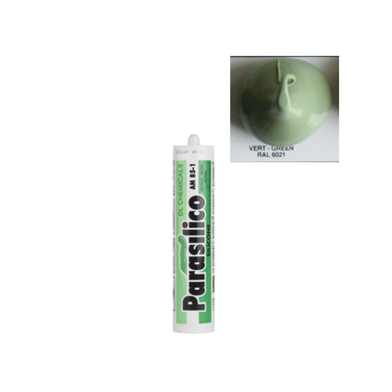 Mastic silicone RAL 6021 vert pale Parasilico AM 85-1