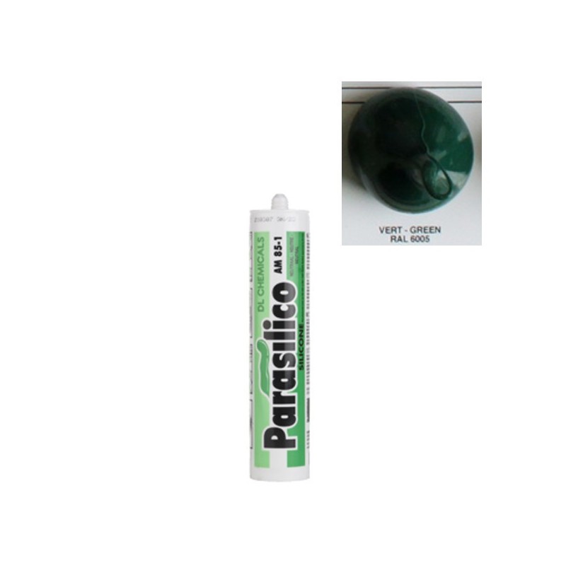 Mastic silicone RAL 6005 vert Parasilico AM 85-1