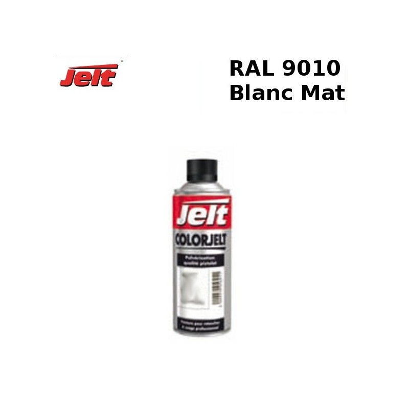 Peinture retouche RAL 9010 blanc MAT aérosol 520ml