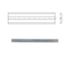 10 fers pour rabots portatifs 82x5,5x1,1mm