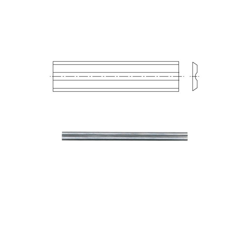 10 fers pour rabots portatifs 82x5,5x1,1mm