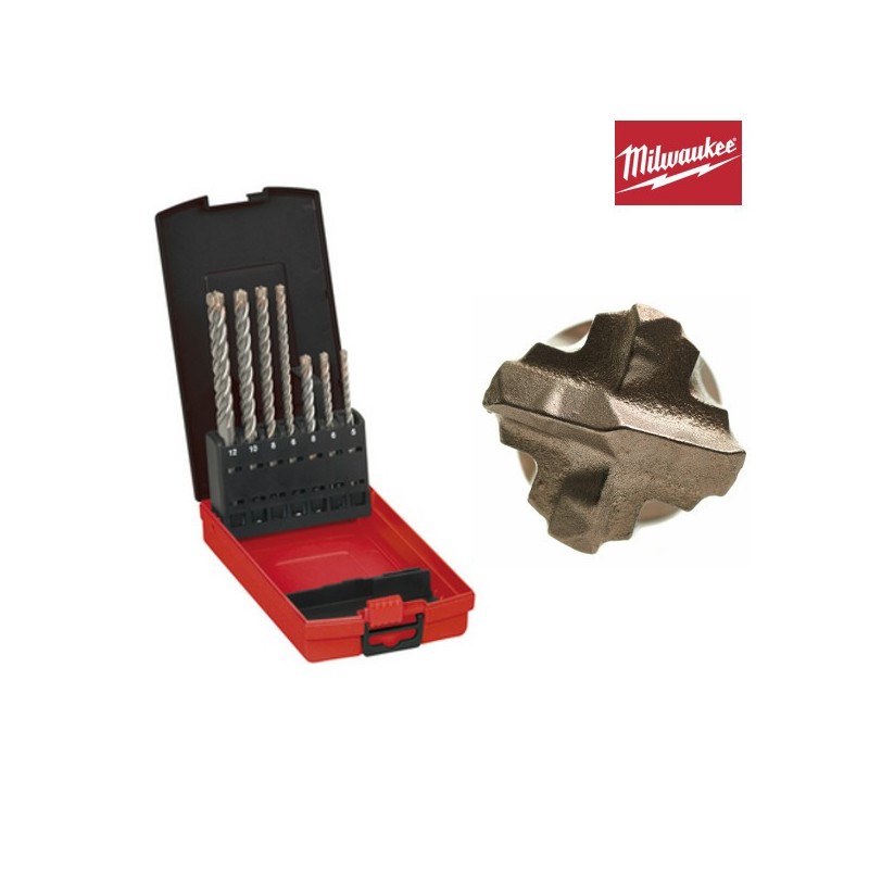 Coffret forets béton MX4 Milwaukee 7 pièces