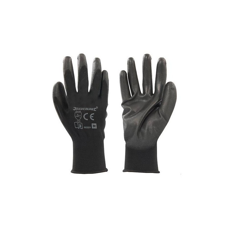 Gants paume renforcée noirs taille XL