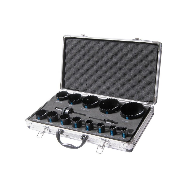 Coffret scie cloche bi-métal 16 pièces alu pro