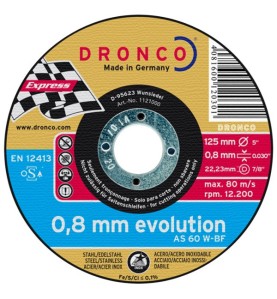 Disque à tronçonner 125x0,8 Dronco AS 60 W