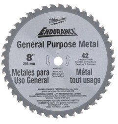 Lame 203 mm métal Milwaukee pour MCS 66 42 dents