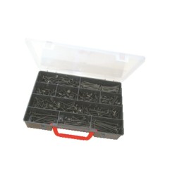 Coffret vis penture noire 450 pcs