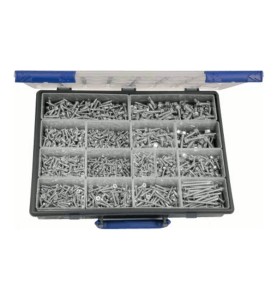 Coffret vis autoperceuses acier TC+TF+TH ZN 1780 pcs