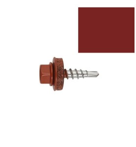 Vis autoperceuse RAL 3011 marron tête hexagonale par 250