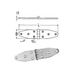 Charnière type "A" - Inox A2