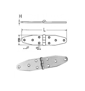 Charnière type "A" - Inox A2