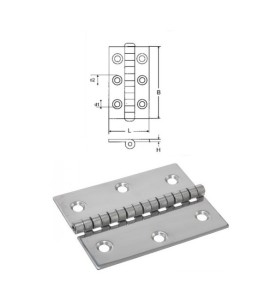 Charnière type "F" - Inox A2 - Longueur 30mm