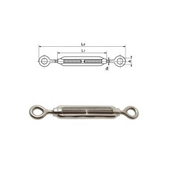 Tendeur œil-œil - Inox A4