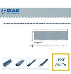 2 lames de scie à ruban HSSE 8% Cobalt métal sur mesure