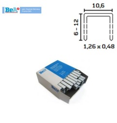 Agrafes BEA 10,6 mm longueur 10 mm type 11 galvanisées pour marteau agrafeur par 5000