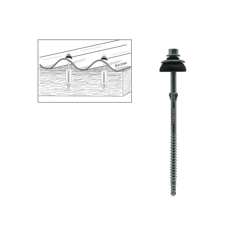 Vis autoperceuses couverture sur charpente bois 6,5x130 par 100