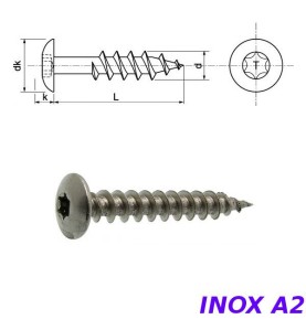 Vis penture Inox A2 par 100