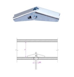 Segment à ressort fixation faux plafond par 100