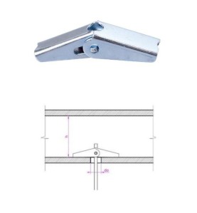 Segment à ressort fixation faux plafond par 100