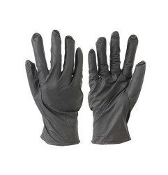 Gants nitrile noirs par 100