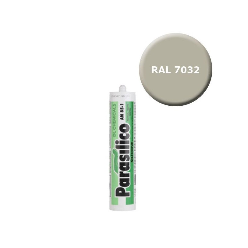 Mastic silicone RAL 7032 gris silex Parasilico AM 85-1