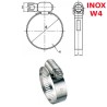 Colliers Inox W4 13mm plage de serrage 14-22mm bande perforée par 50