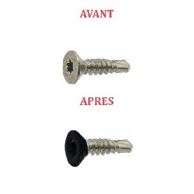 Vis autoperceuses 3,5x16 mm couleur au choix tête fraisée Inox A2 par 1000