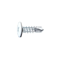 Vis autoperceuse blanc pur RAL 9010 tête type rivet par 100