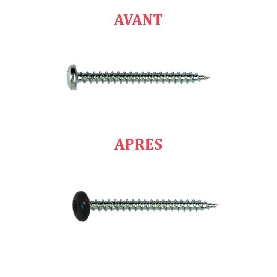 Vis bois 3,5x16 mm tête cylindrique couleur au choix torx par 1000