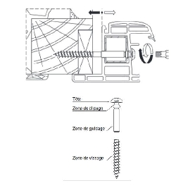 Vis réglable SFS SPTR-B 6x70 mm RAL 9016 pour pose de fenêtre renforcée fixation huisserie par 100