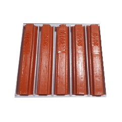 5 bâtons de cire malléable 8 cm orange sécurité RAL 2010 Konig