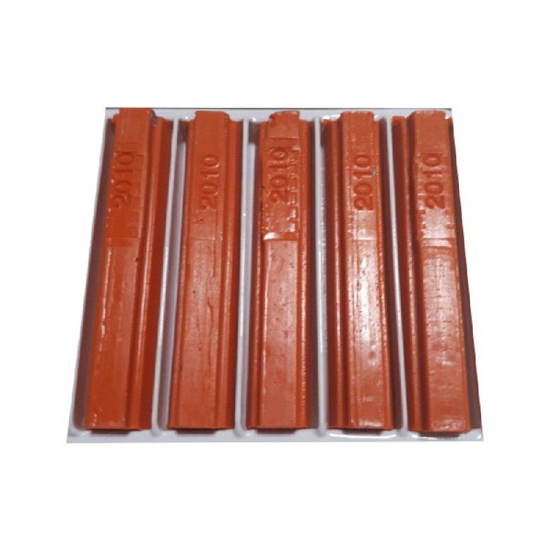 5 bâtons de cire malléable 8 cm orange sécurité RAL 2010 Konig