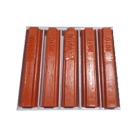 5 bâtons de cire malléable 8 cm orange sécurité RAL 2010 Konig