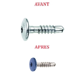 Vis autoperceuses 4,8x19 mm pour panneaux de façade sur ossature aluminium SLA Inox A2 par 100